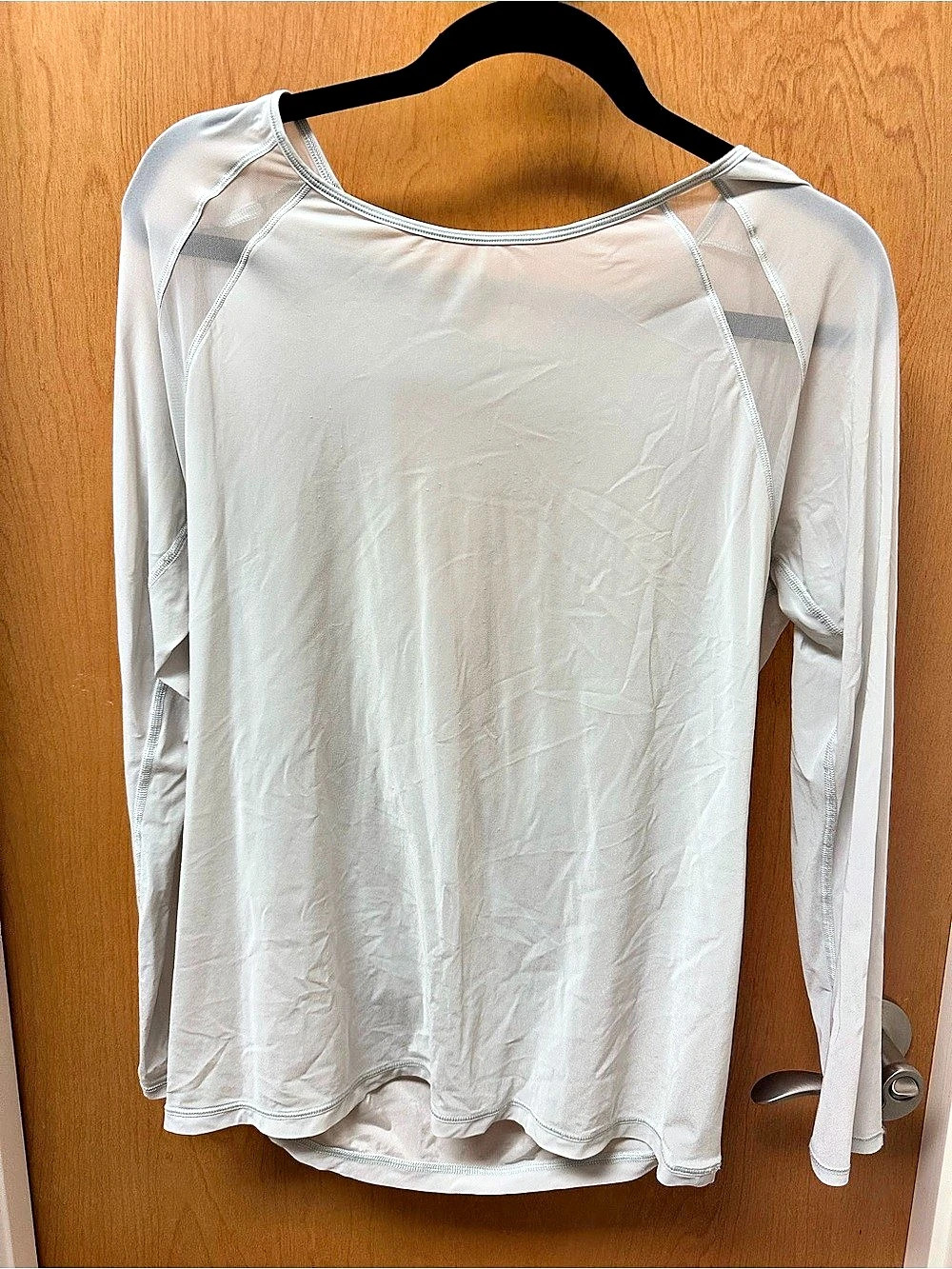 lululemon Mix & Mesh Long Sleeve Top in silver